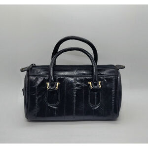 Vintage Suede Lined Eel‎ Skin handbag